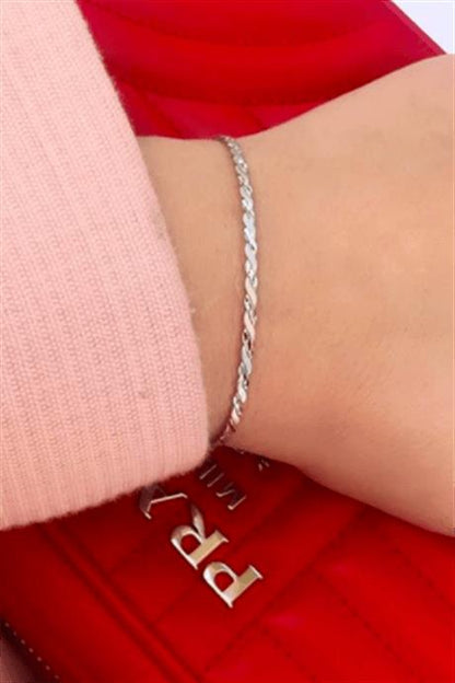 Bracelet corde en or massif | 14K (585) | 3,17 grammes