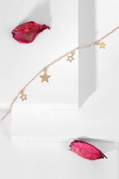 Solid Gold Charm Bracelet