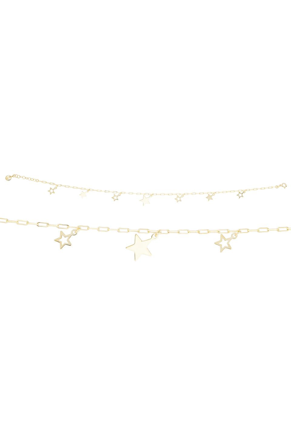 Solid Gold Charm Bracelet