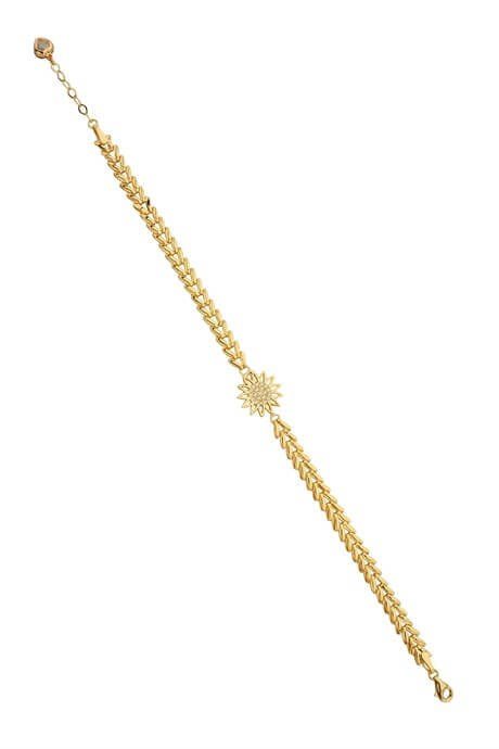 Solid Gold Flower Bracelet | 14K (585) | 5.06 gr