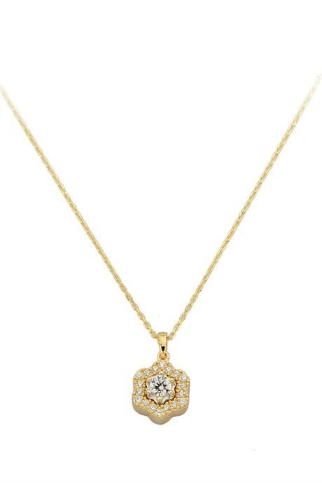 Collier fleur en or massif | 14K (585) | 1,93 g