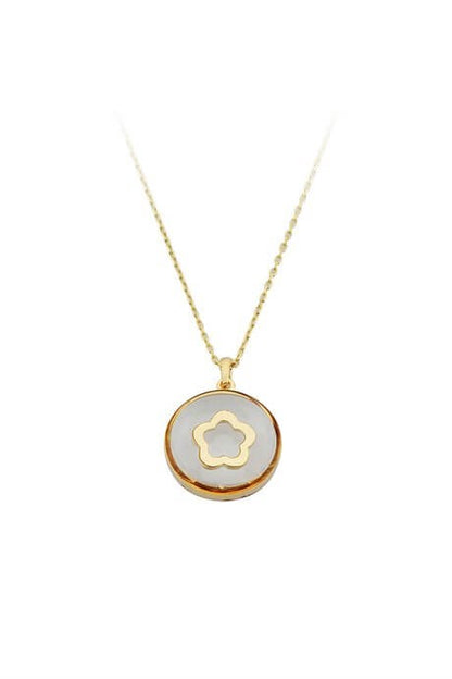 Collier fleur en or massif | 14K (585) | 2,37 grammes