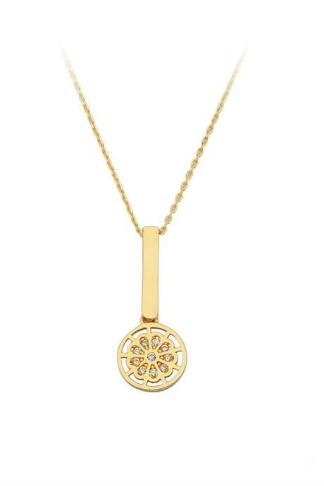 Collier fleur en or massif | 14K (585) | 1,90 gr