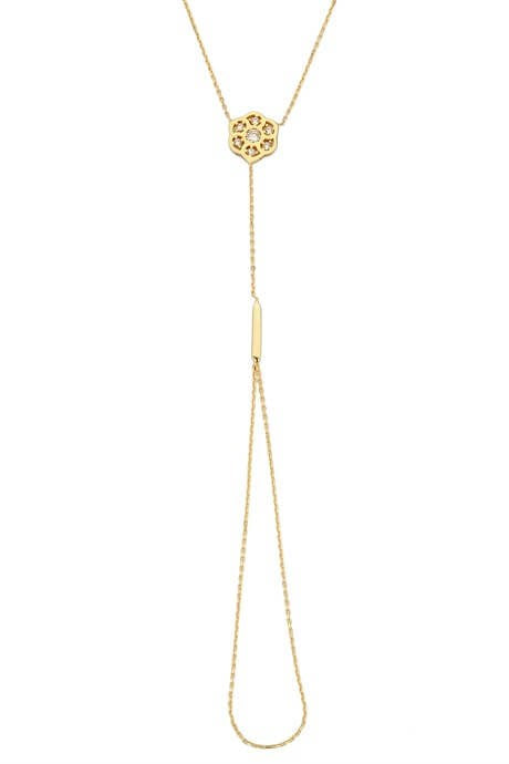 Bracelet fleur en or massif Bashmer | 14K (585) | 1,70 gr