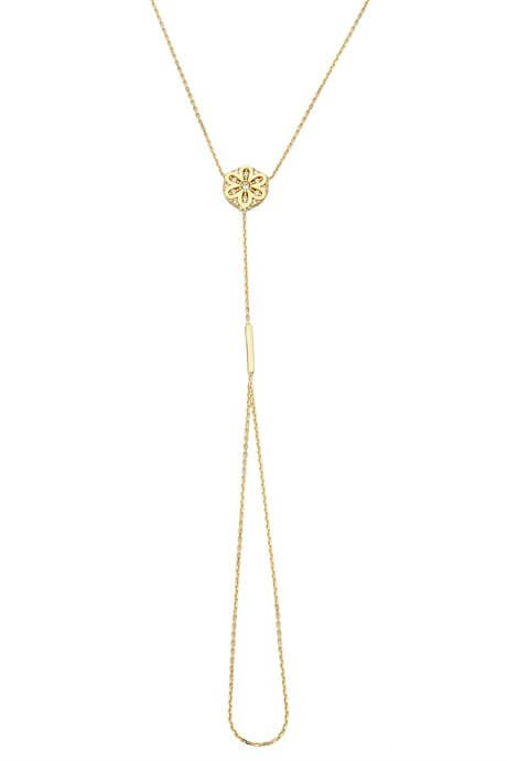 Bracelet fleur en or massif Bashmer | 14K (585) | 1,74 g
