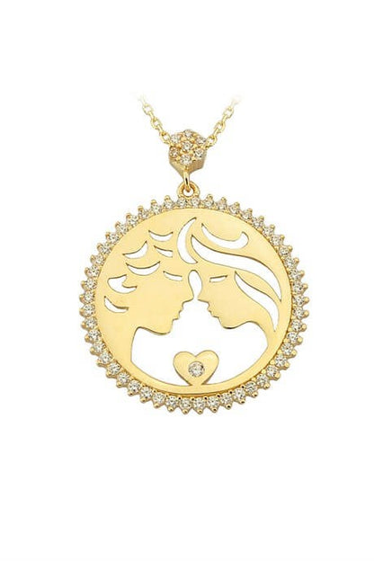 Solid Gold Couple Necklace | 14K (585) | 3.12 gr