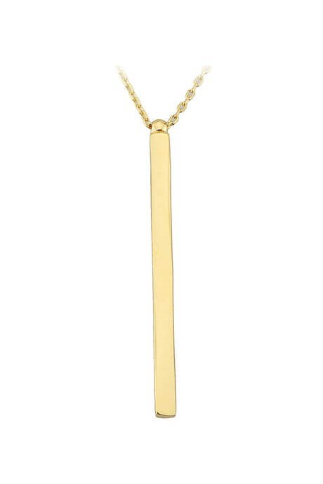 Collier bâton en or massif | 14K (585) | 1,75 g