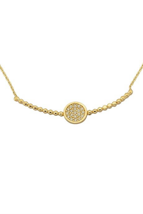 Collar de círculo de oro macizo | 14K (585) | 1,78 gramos