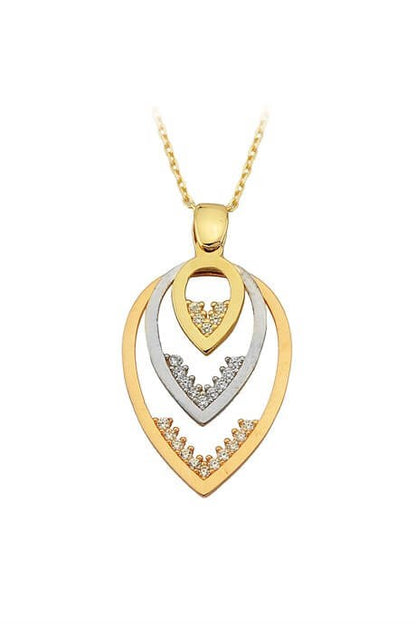 Solid Gold Drop Necklace | 14K (585) | 2.76 gr