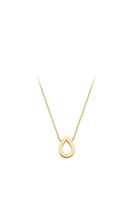 Collier goutte en or massif | 14K (585) | 1,38 g