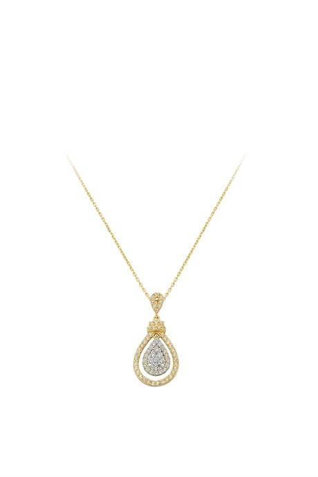 Solid Gold Drop Necklace | 14K (585) | 2.18 gr