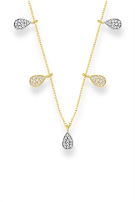 Solid Gold Drop Necklace | 14K (585) | 2.35 gr