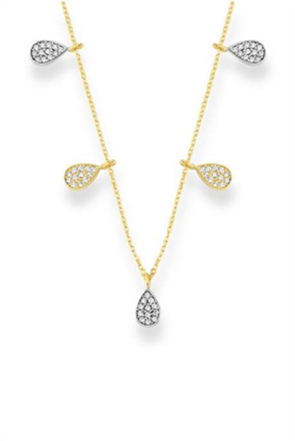 Solid Gold Drop Necklace | 14K (585) | 2.35 gr