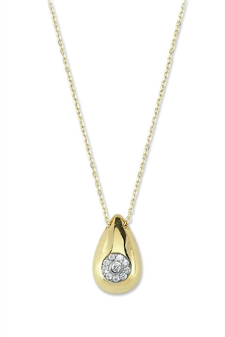 Collier goutte en or massif | 14K (585) | 1,69 g