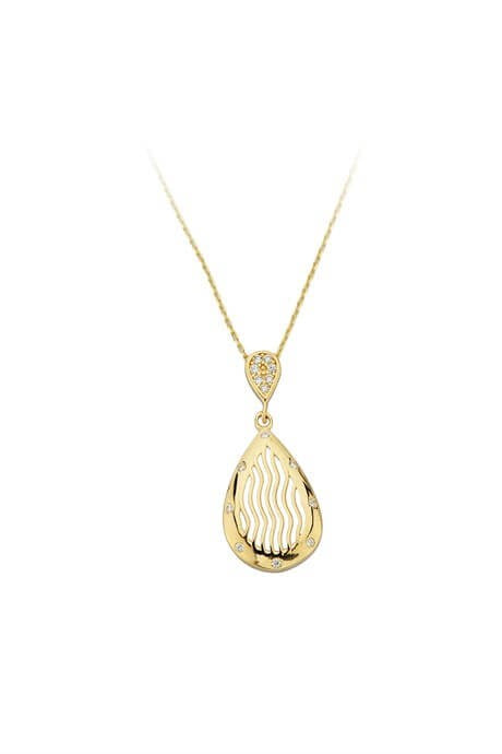 Solid Gold Drop Necklace | 14K (585) | 2.02 gr