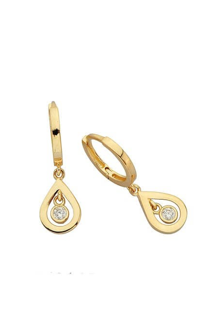 Solid Gold Drop Earring | 14K (585) | 2.28 gr