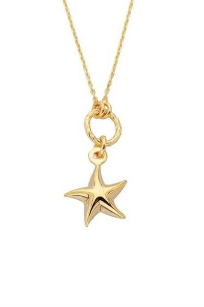 Collar de estrella de mar de oro macizo | 14K (585) | 1,10 gramos