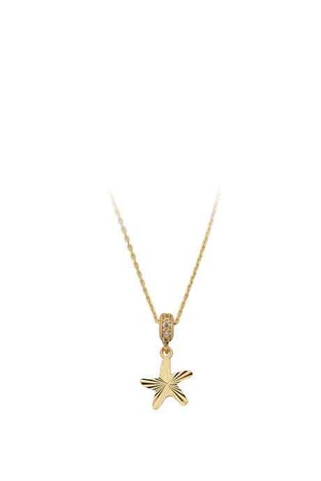 Collar de estrella de mar de oro macizo | 14K (585) | 1,84 gramos