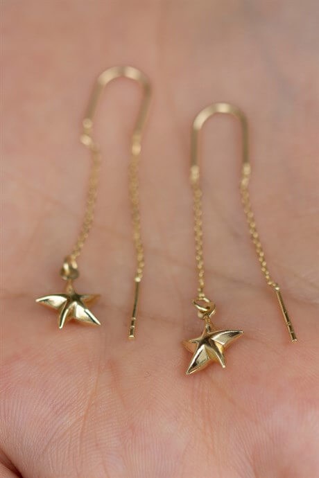 Solid Gold Starfish Earring | 14K (585) | 1.54 gr