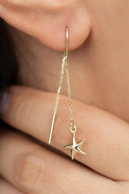 Solid Gold Starfish Earring | 14K (585) | 1.54 gr