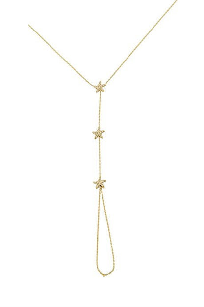 Solid Gold Starfish Bracelet Bashmer | 14K (585) | 1.45 gr