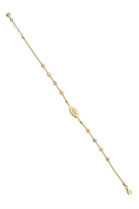 Bracelet en perles Dorica en or massif | 14K (585) | 3,49 grammes