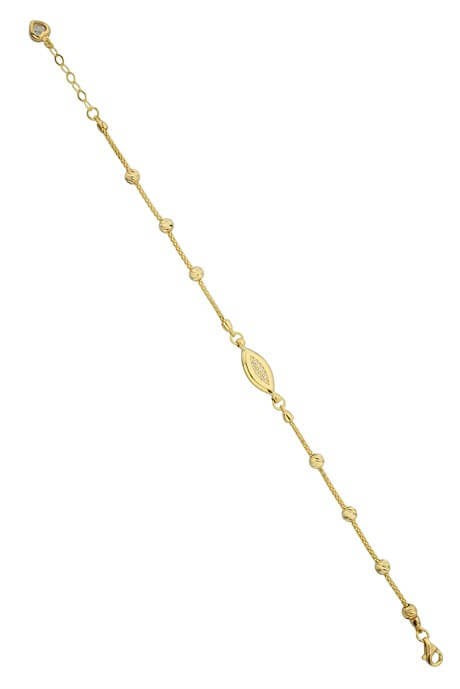 Solid Gold Dorica Beaded Bracelet | 14K (585) | 3.32 gr