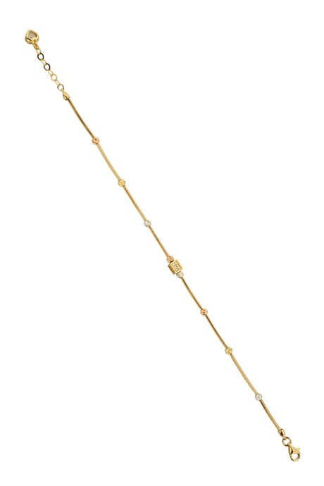 Solid Gold Dorica Beaded Bracelet | 14K (585) | 2.94 gr