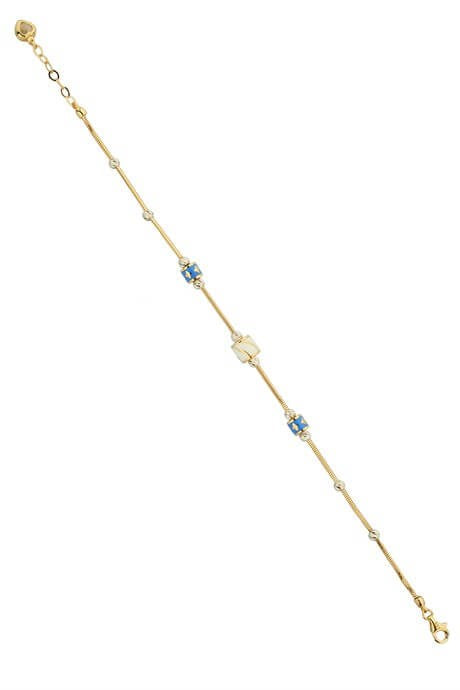 Bracelet en perles Dorica en or massif | 14K (585) | 4,76 grammes