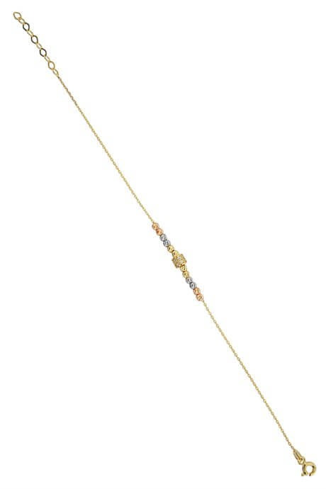 Solid Gold Dorica Beaded Bracelet | 14K (585) | 1.48 gr