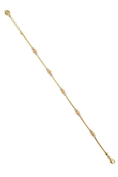 Bracelet en perles Dorica en or massif | 14K (585) | 3,20 gr