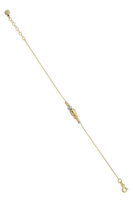 Solid Gold Dorica Beaded Bracelet | 14K (585) | 2.26 gr