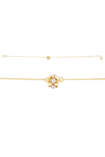 Pulsera con cuentas Dorica de oro macizo