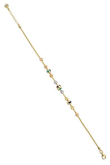 Bracelet en perles Dorica en or massif | 14K (585) | 4,61 grammes