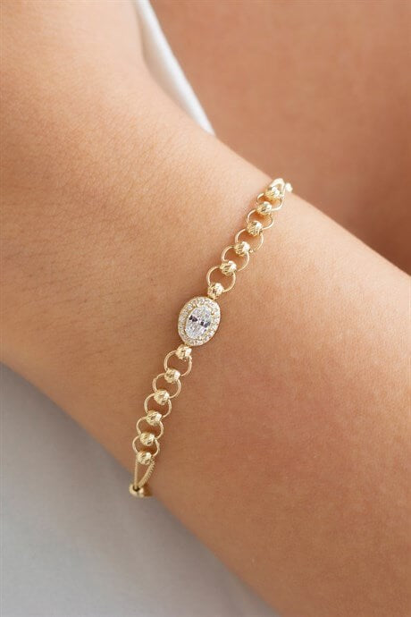 Bracelet en perles Dorica en or massif | 14K (585) | 3,63 grammes