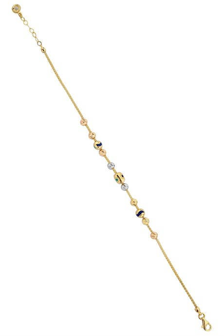 Bracelet en perles Dorica en or massif | 14K (585) | 4,67 grammes