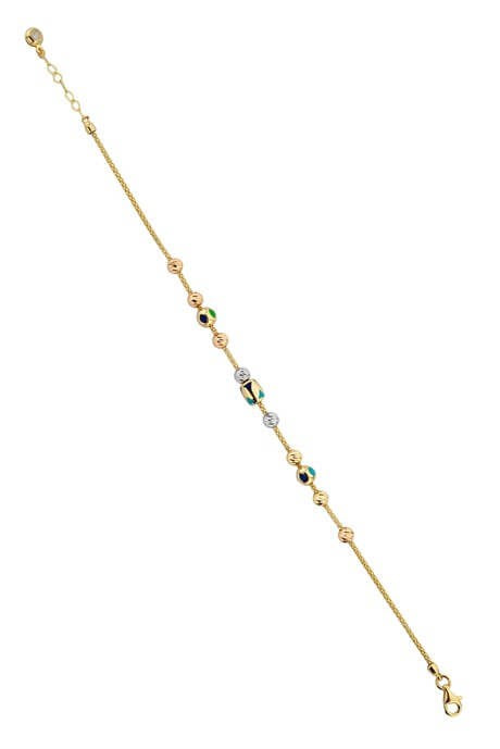 Bracelet en perles Dorica en or massif | 14K (585) | 4,63 grammes