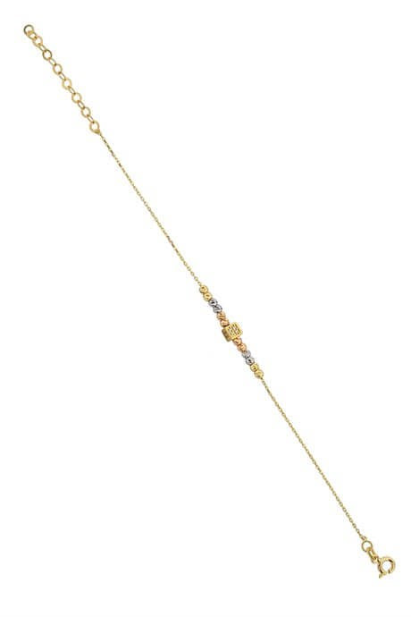 Solid Gold Dorica Beaded Bracelet | 14K (585) | 1.56 gr