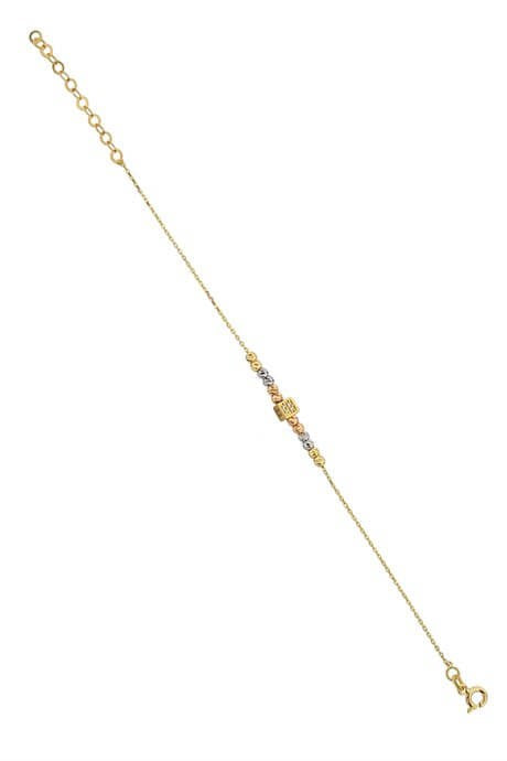 Pulsera de cuentas Dorica de oro macizo | 14K (585) | 1,56 gramos