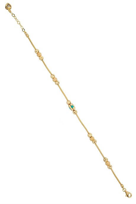 Bracelet en perles Dorica en or massif | 14K (585) | 3,98 grammes