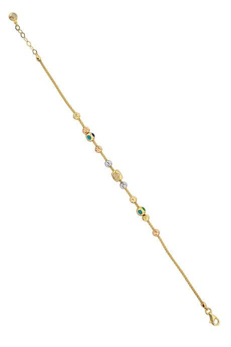 Bracelet en perles Dorica en or massif | 14K (585) | 4,61 grammes