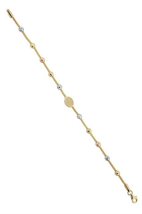 Bracelet en perles Dorica en or massif | 14K (585) | 3,41 grammes