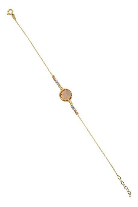 Solid Gold Dorica Beaded Bracelet | 14K (585) | 1.93 gr