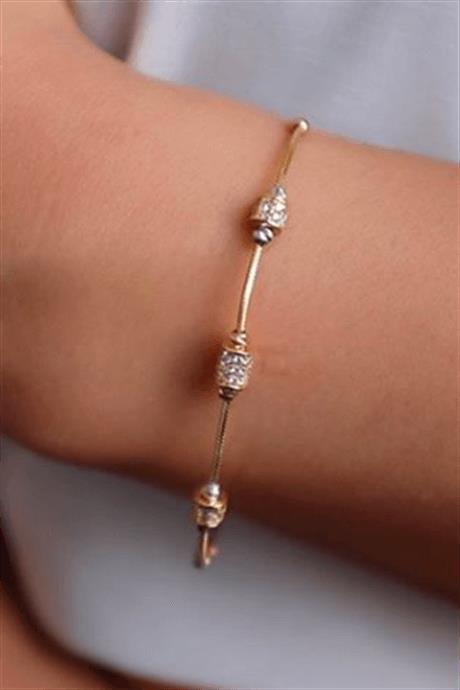 Solid Gold Dorica Beaded Bracelet | 14K (585) | 2.81 gr