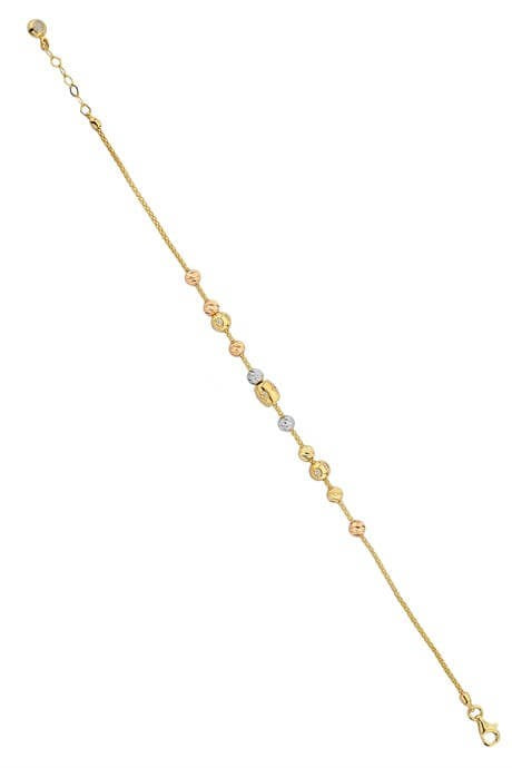 Bracelet en perles Dorica en or massif | 14K (585) | 4,71 grammes