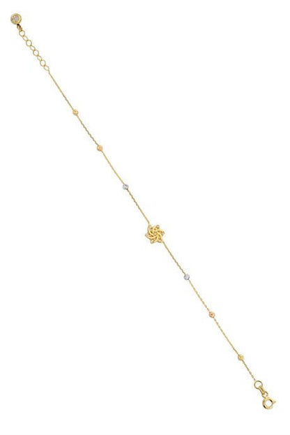 Pulsera de cuentas Dorica de oro macizo | 14K (585) | 1,55 gramos