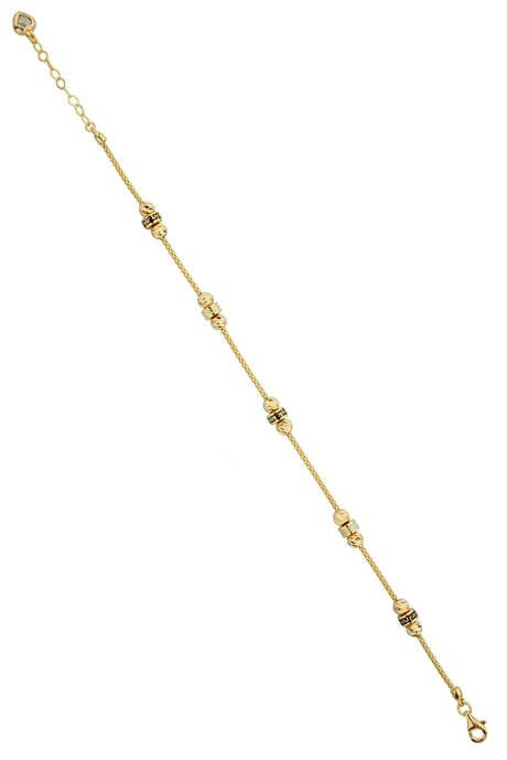 Solid Gold Dorica Beaded Bracelet | 14K (585) | 4.35 gr