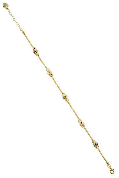 Pulsera de cuentas Dorica de oro macizo | 14K (585) | 4,35 gramos