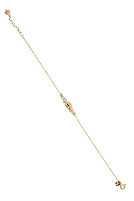 Solid Gold Dorica Beaded Star With Figure Bracelet | 14K (585) | 2.26 gr