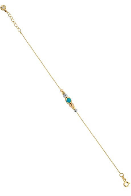 Solid Gold Dorica Beaded Bracelet | 14K (585) | 2.06 gr